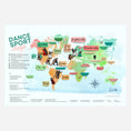 Load image into Gallery viewer, Dancesport Map - Poster