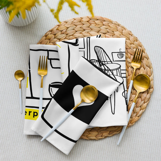 Ballroom Café - Cloth Napkin Set of 4