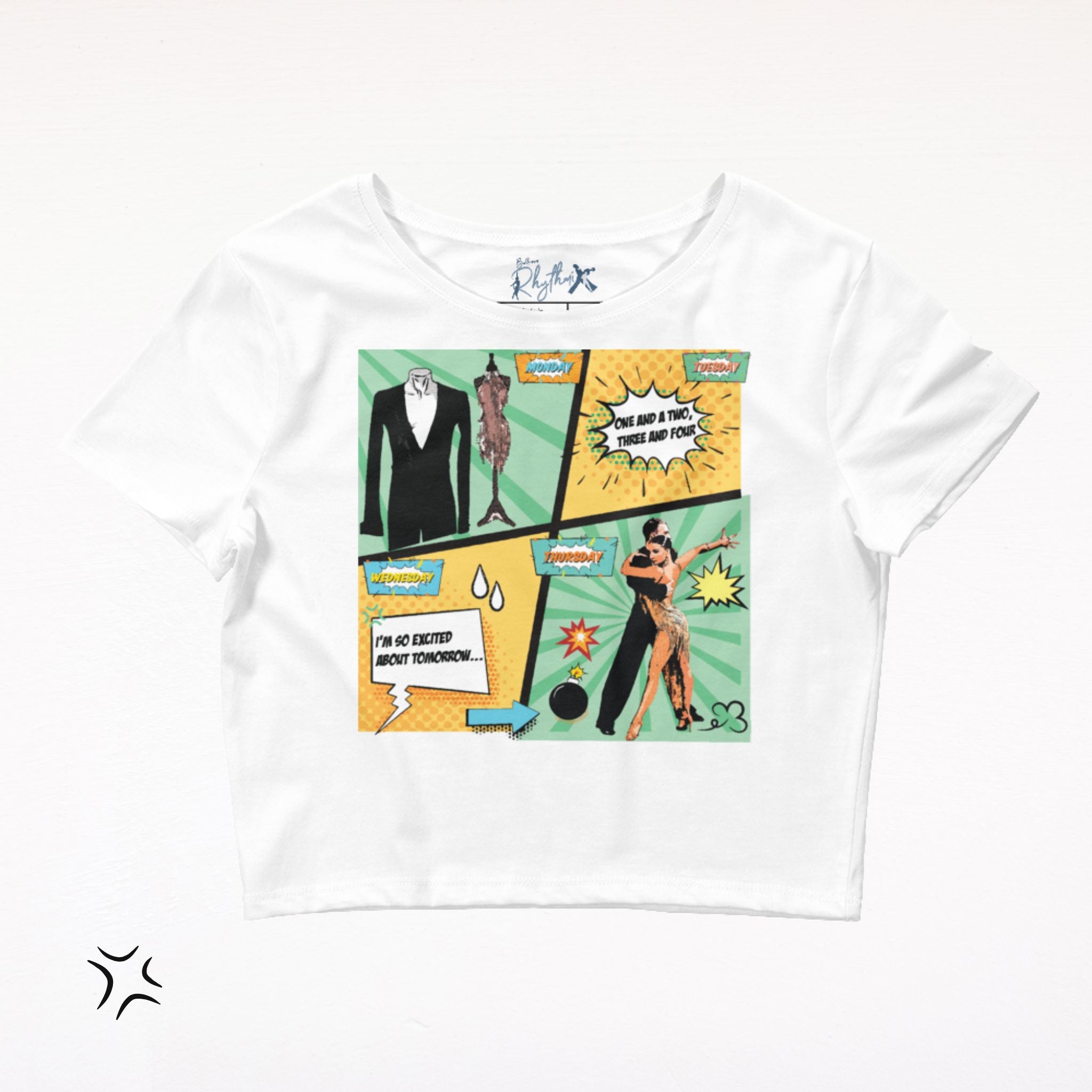 Comics Crop Tee