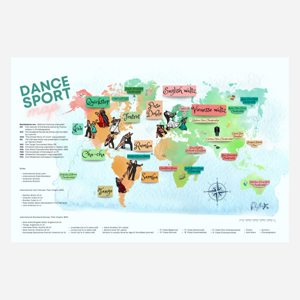 Dancesport Map - Poster