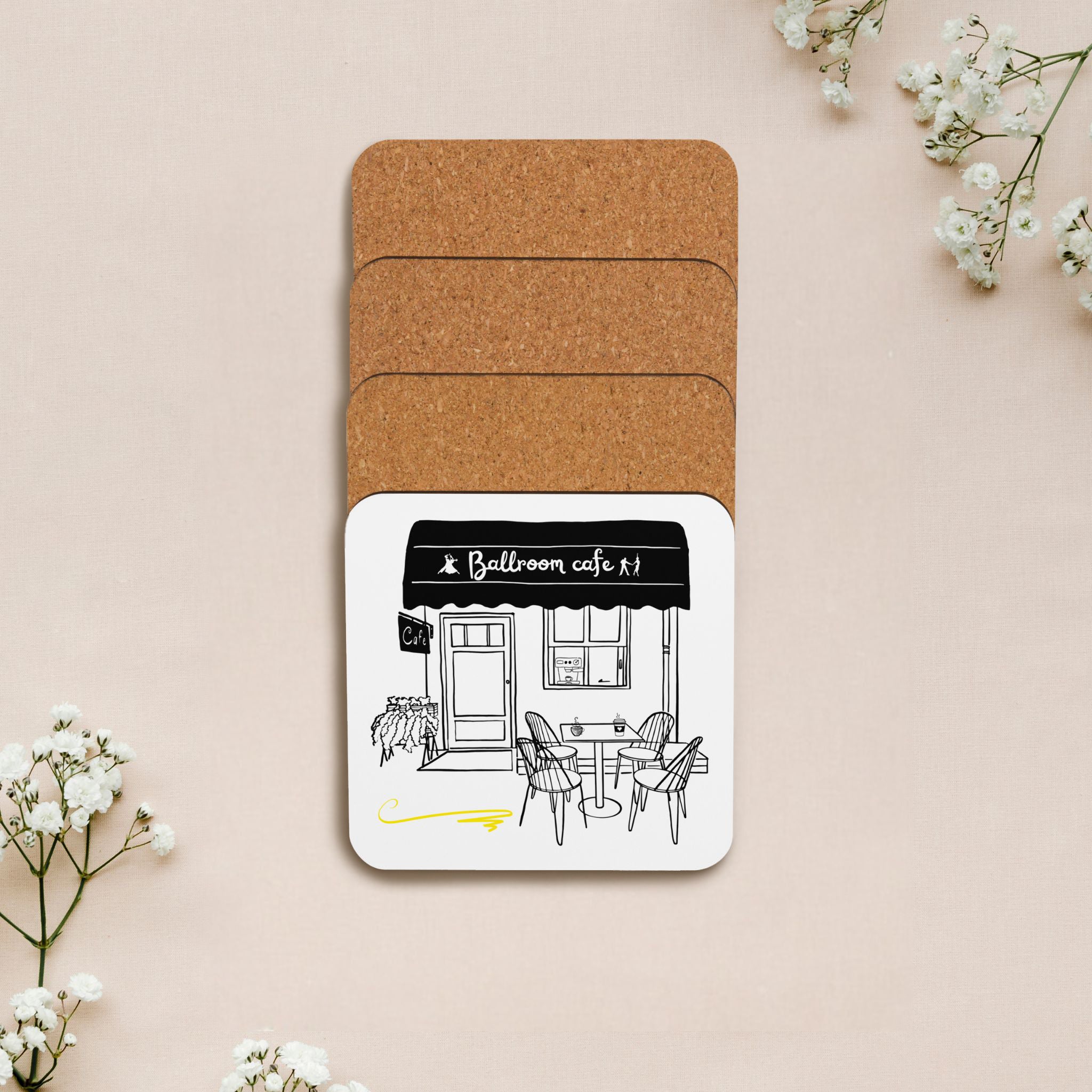 The Ballroom Café - Coaster Set (4 pieces included)